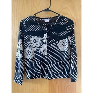 Black & Cream Cooperative Cardigan from Urban Outfitters.  Size S (fits like XS)